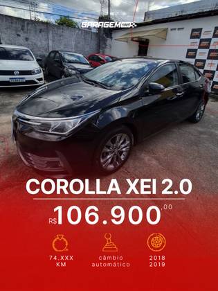 TOYOTA COROLLA 2.0 XEI 16V FLEX 4P AUTOMÁTICO TOYOTA COROLLA 2.0 XEI 16V FLEX 4P AUTOMÁTICO